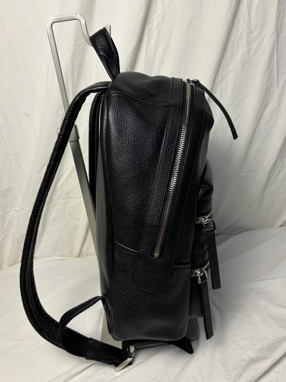 Marc Jacobs Medium Biker Backpack – Black Pebbled Leather